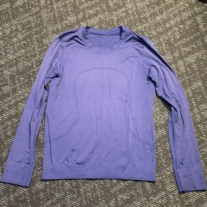 Lululemon Swiftly Tech Long Sleeve Shirt Blue Sz 4